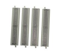 JunZheHub 4-piece Model Railway Track Set in HO Scale, DIY Connecting Track, Educational Toy Made of PP Iron, Suitable As A Gift Or Decoration for The Home, Straight