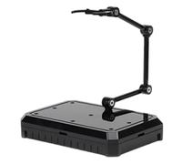 JunZheHub Action Figure Stand Display Holder Stable Model Support Stand with Segmented Design And Storage Base Suitable for Collectors Photographers Org, Black