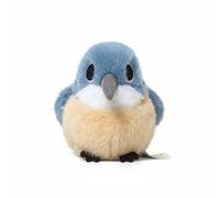 JunZheHub Bird Doll Short Weighted Base Embroidered Stitching Cuddly Realistic Nature Polyester Fiber Filling Decorative Stuffed Animal Suitable for Children Girls Gift Bedroom, Kingfisher