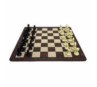 JunZheHub Chess Board Toy Set with Sturdy PE Construction Roll Up Flexible Mat Lightweight for Easy Carrying Designed for Beginners Suitable for Outdoor Events Reunions Camping, PIECES And Board