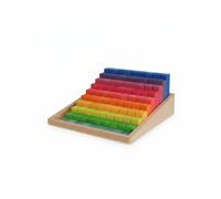 JunZheHub Children Counting Blocks Set Wooden Educational Toys Stacking Puzzle Color Sorting Interactive Learning Basswood Material Suitable for Preschoolers Home Study