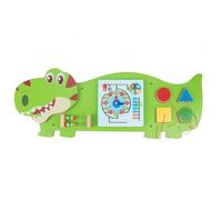 JunZheHub Children Learning Board Wooden Activity Panel Fine Motor Skills Wall-Mounted Puzzle Educational Play Panel Suitable for Kids Room Playroom Nursery, Tyrannosaurus Rex Wall Game 4.5KG