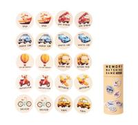 JunZheHub Children's Memory Game Educational Toy Development Fine Motor Skills Matching Toy with Rounds for Gift Party Children's Day, Traffic Pattern