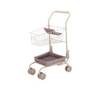 JunZheHub Children's Shopping Trolley, Pretend Play Toy with Metal Frame And Basket. Easy Assembly. Suitable for Recreational Activities, Solid Color Basket