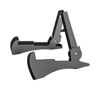 JunZheHub Collapsible Guitar Stand, Floor Guitar Holder, Foldable Professional Universal Musical Instrument Holder for Mandolin School, Black
