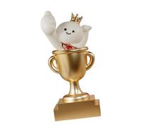 JunZheHub Desk Statue, Sculpture, Ornament, Resin Trophy, Decorative Figure with Fine Details, Suitable for Students, Living Room, Office, Bedroom, Snowman