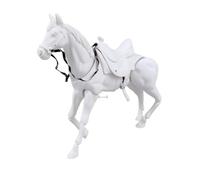 JunZheHub Display Unpainted Horse Figure | Articulated Horse Model, Blank, for Painting training Shelves, Hobbyists, Artists