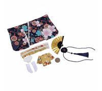 JunZheHub Doll Kimono Costume Set Outfit Clothes Robe Gown With Traditional Floral Patterns And Accessories Build For 1/6 Scale Female Action Figures And, Short, D