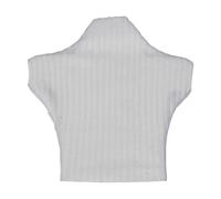JunZheHub Doll Miniature Shirt 1/12 Scale Short Sleeve Pullover Turtleneck Top Cloth Model Accessory Suitable for Collecting Action Figure Play, white