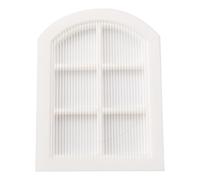 JunZheHub Dollhouse Miniature Window Decorative Frame 1 12 Model Wooden Wall Accessory Suitable for Diorama Scene Room Collection, 10.3cm white