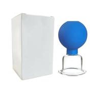 JunZheHub Facial Vacuum Device Flexible Silicone Massage Cup Suction Cupping Cup Cellulite Support Skin Restoration Relaxing Therapy Washable Suitable for Bedtime Use, Blue, 4