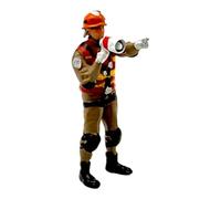 JunZheHub Firefighter Figures in 1:64 Scale - Miniature Figure Collection for Mini Dioramas - Realistic Action Figures for DIY Scenes And Diorama Accessories, Calling out