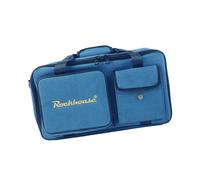 JunZheHub Guitar Effects Pedal Bag Multifunctional Canvas Velvet Lined Organizer Holder Scratch Resistant Zipper Pedalboard Handbag Suitable for Performance Tra, Blue, M
