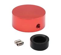 JunZheHub Guitar Pedal Topper Guitar Pedal Footswitch Topper Stomp Switch Button Cap Non Slip Pp Pedal Foot Knob Easy to Fix with Set Screw Sturdy Material Suit, red cover