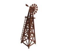 JunZheHub HO Scale Model of A Farm Windmill, Accessory for The Model Railway Landscape, Rural Farm Scene for The Model Railway