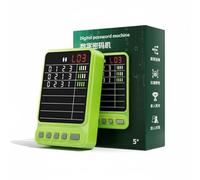 JunZheHub Learning Number Puzzle Machine Code Breaking Game Handheld Puzzle Toy Educational Game Portable Design Adjustable Volume suitable for kids adults travel commutes waiting times, Green