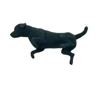 JunZheHub Mini People Figure Miniature Animal Dog Cat Figurines Painted Architectural Model Prop Resin Realistic Features Suitable for Collectors Hobbyist, Balck Labrador