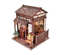 JunZheHub Miniature House Kit for Children And Adults to Build Yourself, with LED Lighting - A Unique DIY Gift