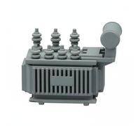JunZheHub Miniature Power Station resin power converter diorama accessory model detailed craftsmanship suitable for sand table technical displays collector, Gray Substation
