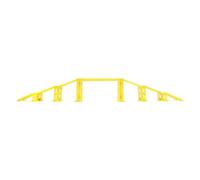 JunZheHub RC Bridge for 1/24 1/18 Scale Yellow Challenge Crawler Simulated Obstacle