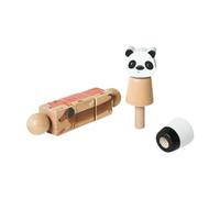 JunZheHub Rotating Wooden Building Blocks with Animals: A Portable Sensory, Panda