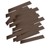 JunZheHub Set of 20 Mini Dollhouse Floor Tiles for Decorative DIY Micro Landscapes, walnut