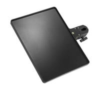 JunZheHub Stand Tray with Clamp on Storage Compartment, Tripod Tray Table for Stages, 27cmx20.5cmx2cm