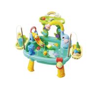 JunZheHub Table Elephant Water Activity Toy Animal Park Basin Rainbow Arch Circulating Faucet Sensory Fun Suitable for Children Outdoor Indoor, Blue