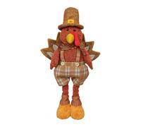 JunZheHub Thanksgiving Turkey Doll, Telescopic Animal Doll, Pretty Autumn Collector's Decoration for Bedroom, Male