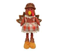 JunZheHub Thanksgiving Turkey Doll, Telescopic Animal Doll, Pretty Autumn Collector's Decoration for Bedroom, Female