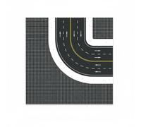 JunZheHub Traffic Base Sticker Road Plate for Architectural Model Building Modular PVC Board Pre-Assembled Suitable for School Projects Dioramas, Model 4