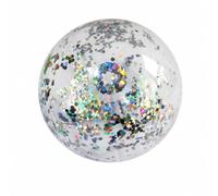 JunZheHub Transparent Inflatable Ball with Glitter Portable Glitter Pool Ball Toy for Indoor Play