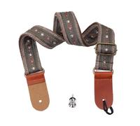 JunZheHub Ukulele Strap Shoulder Strap Guitar Strap Endpin Adjustable Length Embroidery Soft Polyester PU for Music School Hobby Travel, Style C