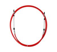 JunZheHub Universal Throttle Cable Throttle Control Cable Stainless Steel Marine Jet Boat Throttle Boat Motor Flexible Red Jacket Designed for Smooth, 10 FT