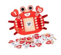 JunZheHub Wooden Calculator Preschool Math Teaching Tool Early Learning Kindergarten Educational Toy for 3-8 Years Old Kids