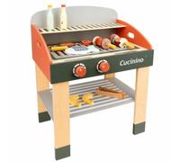 JunZheHub Wooden Play Grill | Hands-on, Interactive, Playset, for Playroom, Kids, young children, Style A