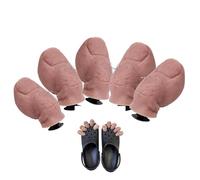 JUNZNB 3D Funny Toe Shoes Charms, Funny Toe Shoes Charms, Cheerful Realistic Toe Charms, Creative Clogs Bubble Slide Sandals Shoes Decoration Party Gifts, 5 PCS, Resin, 3D Funny Shoe Toe Charms, 5PCS