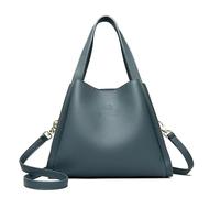 JUNZNB Fashionable Multi-functional Soft Embossed Leather Bag 2024 Messenger Bag Mom Bag Middle Aged Women's Shoulder Bag, Blue, Qne Size, blue, Qne Size, blue, Qne Size