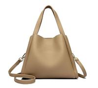 JUNZNB Fashionable Multi-functional Soft Embossed Leather Bag 2024 Messenger Bag Mom Bag Middle Aged Women's Shoulder Bag, Khaki, Qne Size, Khaki, Qne Size, Khaki, Qne Size