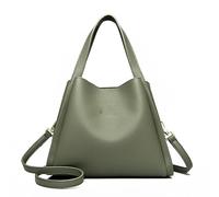 JUNZNB Fashionable Multi-functional Soft Embossed Leather Bag 2024 Messenger Bag Mom Bag Middle Aged Women's Shoulder Bag, Green, Qne Size, green, Qne Size, green, Qne Size