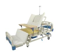 Juodkeo 10 Function Medical Beds Premium Hand Crank Hospital Bed for Home Use -, 5-Inch Locking Casters, Up to 250kg Loading,Sponge Mattress