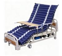 Juodkeo 5-Function Electric Hospital Bed with Smart Timed Turn, Includes Air Alternating Mattress, Backlit Remote, for Home Medical Care
