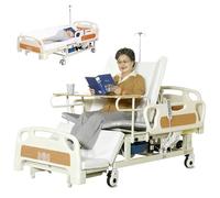 Juodkeo Electric Multifunctional Nursing Bed with Backlit Remote and Breathable Mattress, Safety Rails for ICU Bed,Standard