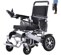 Juodkeo Electric Wheelchair for Adults,28km Longer Range, Foldable Power Wheelchair for Adults Seniors, Lightweight Compact Motorized Wheelchair All Terrain,with 12AH Lithium Battery