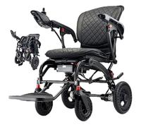 Juodkeo Ergonomics Electric Wheelchair with Comfortable Seat, Portable All Terrain Wheelchair, Brushless Silent Motor, for Seniors, Disabled,Regular