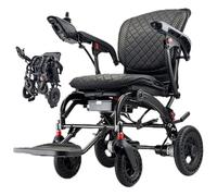 Juodkeo Foldable Electric Wheelchair with Adjustable Footrest, Ergonomics Comfortable Seat, Brushless Silent Motor, for Seniors, Disabled,Regular