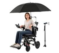 Juodkeo Foldable Electric Wheelchair with Powerful Dual Motor for Adults, 230lbs Capacity Ultra-Light Foldable Mobility Scooter | 3-Second Folding,20AH