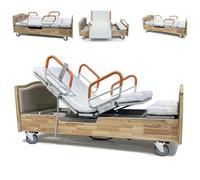 Juodkeo Full Electric Premium Medical Hospital Bed - with Memory Foam Mattress Included Motor & Remote Control, Timing Rotation, Back-Lifting and Leg-Lifting Functions