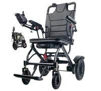 Juodkeo Lightweight Electric Wheelchairs for Adults, Foldable Power Wheelchair, 13 Miles Range, for Outdoors, Travel, Shopping,Regular