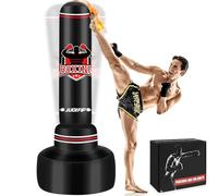 JUOIFIP Boxing Bags for Adults, 70''/180cm Free Standing Punch Bag, Boxing Punching Bag Inflatable Kickboxing Bag for Training MMA Muay Thai